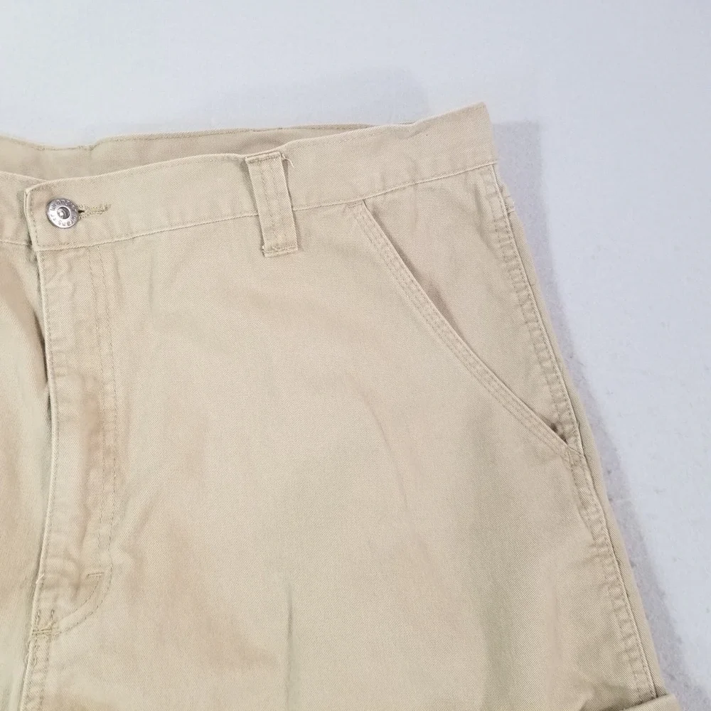 Wrangler cargo pants men's 40x32 regular fit straight beige tan cotton outdoor